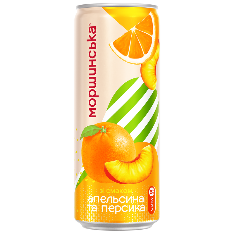 Вода солодка Моршинська, лимонад, 0.33 сл/газ ал/б